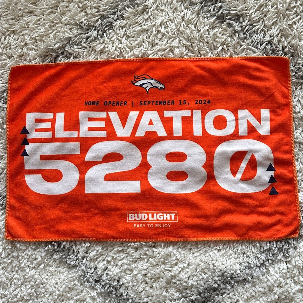 Denver Bronco Football Towel